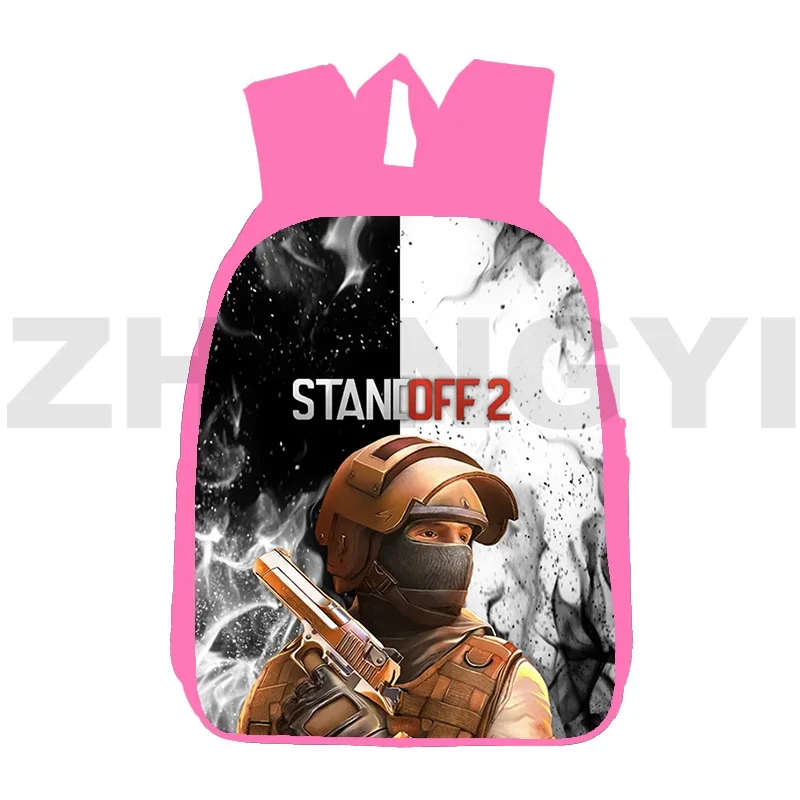 Pink 3D Standoff 2 Backpack for Teenagers Girls 12/16 Inch Schoolbags Children Anime fashion causal Game Bookbag Travel Satchel