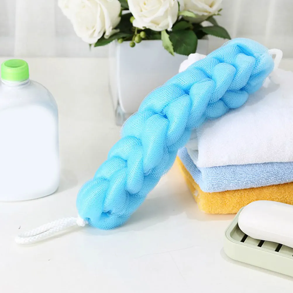

Bath Towel Soft Flexible Body Shower Sponge Pouf Scrubber Exfoliator Remove Dead Skin Shower Sponge Pouf Bath Wash Tool