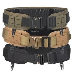 Tactical Battle Belt Hunting Shooting Adjustable Molle Combat Girdle Outdoor Piantball Hiking Sports Heavy Duty Waistband