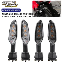 カワサキニンジャ250 300 400 650 z750 z1000 zx6r zx10r zx25rinja er6f用モーターサイクルリアウインカー,LED照明,1000