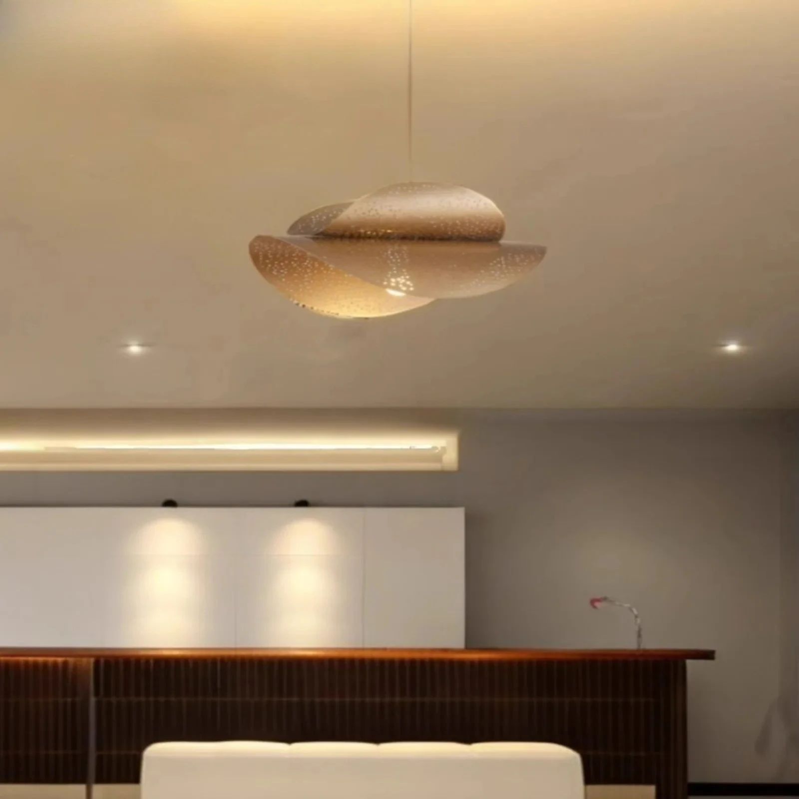 

Nordic Petal Lotus Leaf LED Pendant Light Living Room Dining Room Bedroom Bardesigner Chandelier Home Decor Lusters Luminaires