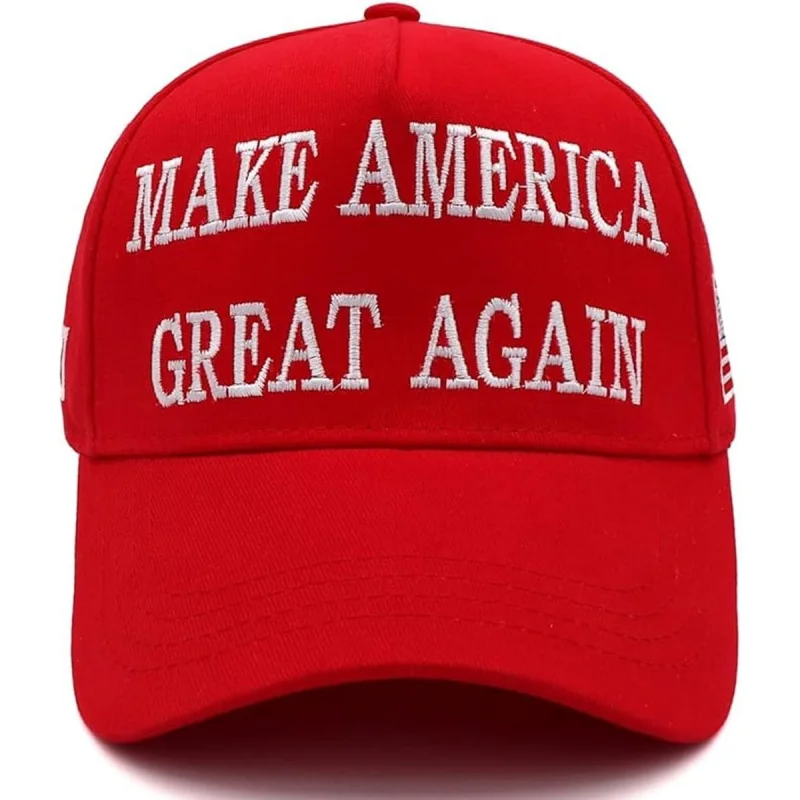 

Trump 2024 Hat 45-47 MAGA Make America Great Again Donald Trump Embroidery Slogan with USA Flag Adjustable Baseball Cap