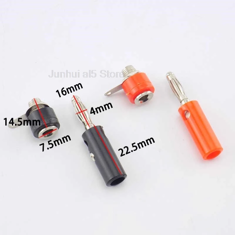 

4 мм штекер гнездовой разъем типа «банан» гнездовой мужской набор разъемов никелированные разъемы «сделай сам» B5