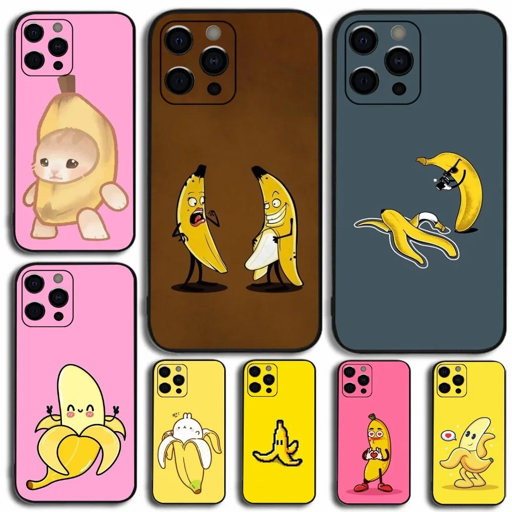 

Game Banana Phone Case For Apple iPhone 15,14,13,12,11,Pro,X,XS,Max,XR,Plus,Mini Soft Black Cover