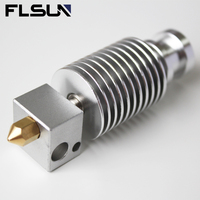 FLSUN QQ-S PRO V6 Hotend Nozzle Set, Print Head Extruder, Brass Screw, Metal Throat, Heat Block, Cooling Tube Accessories