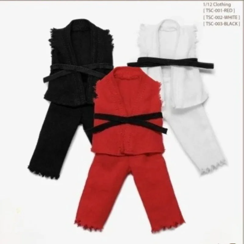 

TUNSHI STUDIO TSC-001 1/12 Scale Action Figure Red/white/black Judo Uniform Clothes Model for 12'' Male Soldier Body Decor