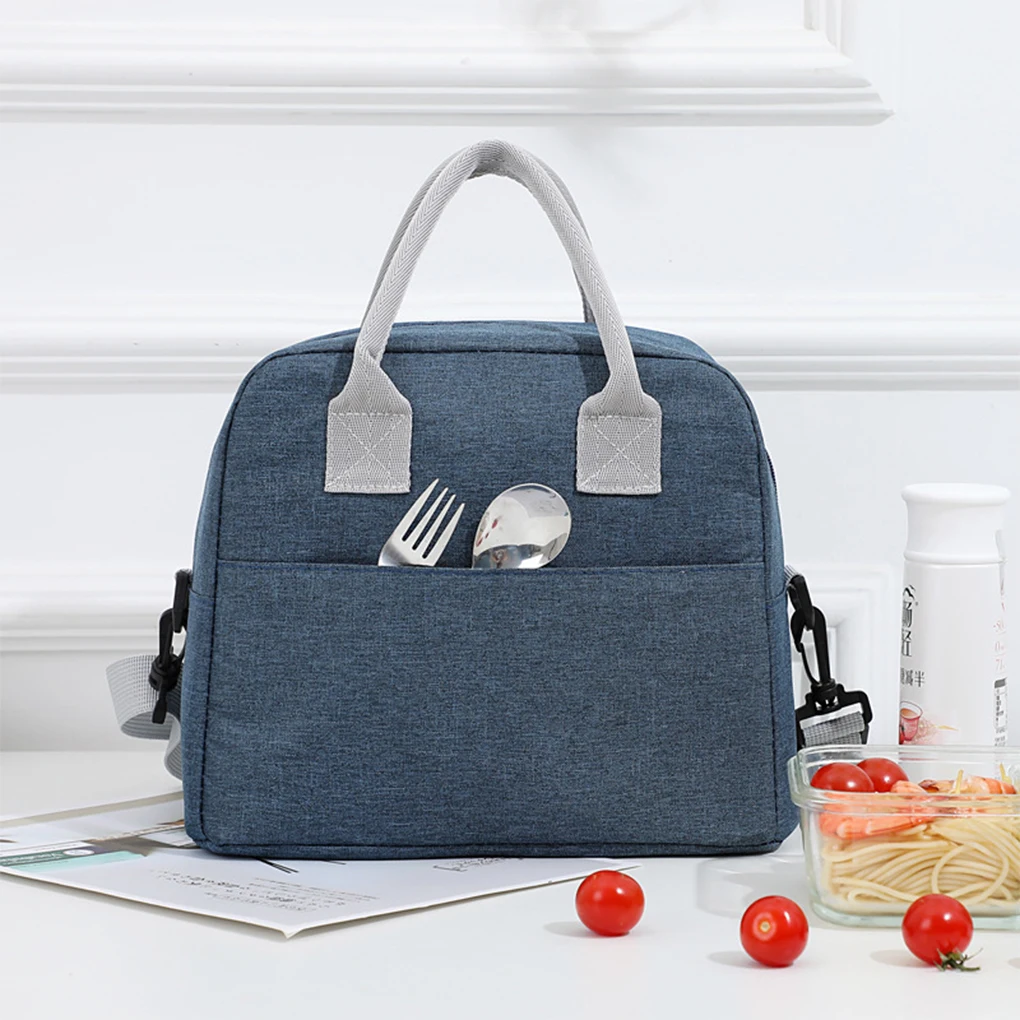 Polyester Lightweight And Leak-Proof Portable Lunch Bag For Easy Carrying Easy To Clean Cooler Bags gray