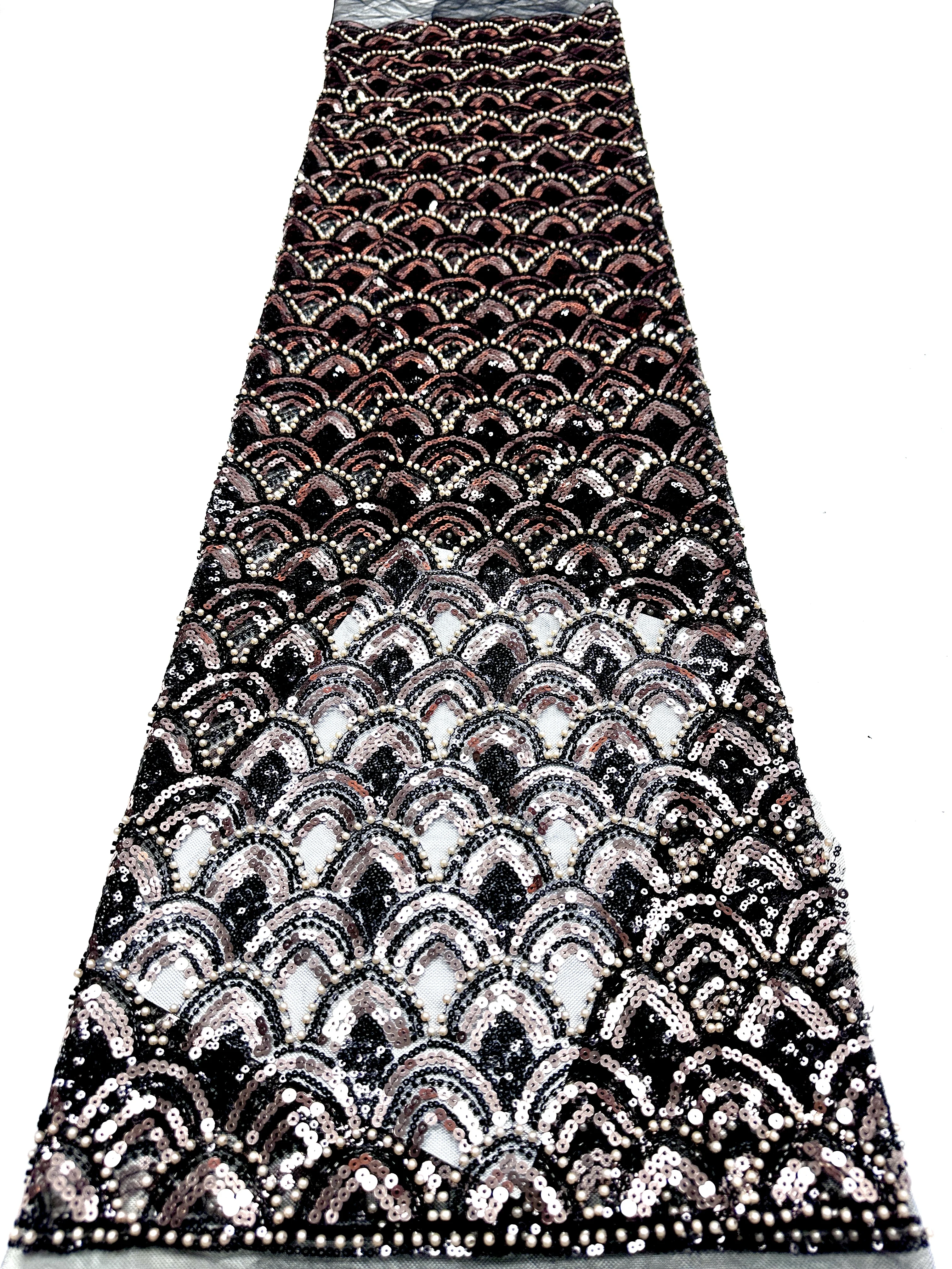 

Новейшая африканская элегантная кружевная ткань с бисером и вышивкой, французская сетчатая ткань класса люкс с пайетками, нигерийский тюль для вечеринок 2026 года