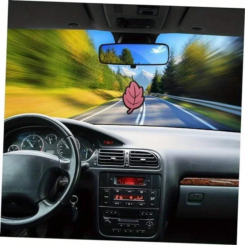 Family Pack Leaf Shape Car Air Freshener Natural Scented Tea Paper Auto Hanging Vanilla Perfume Fragrance Accessories Interior