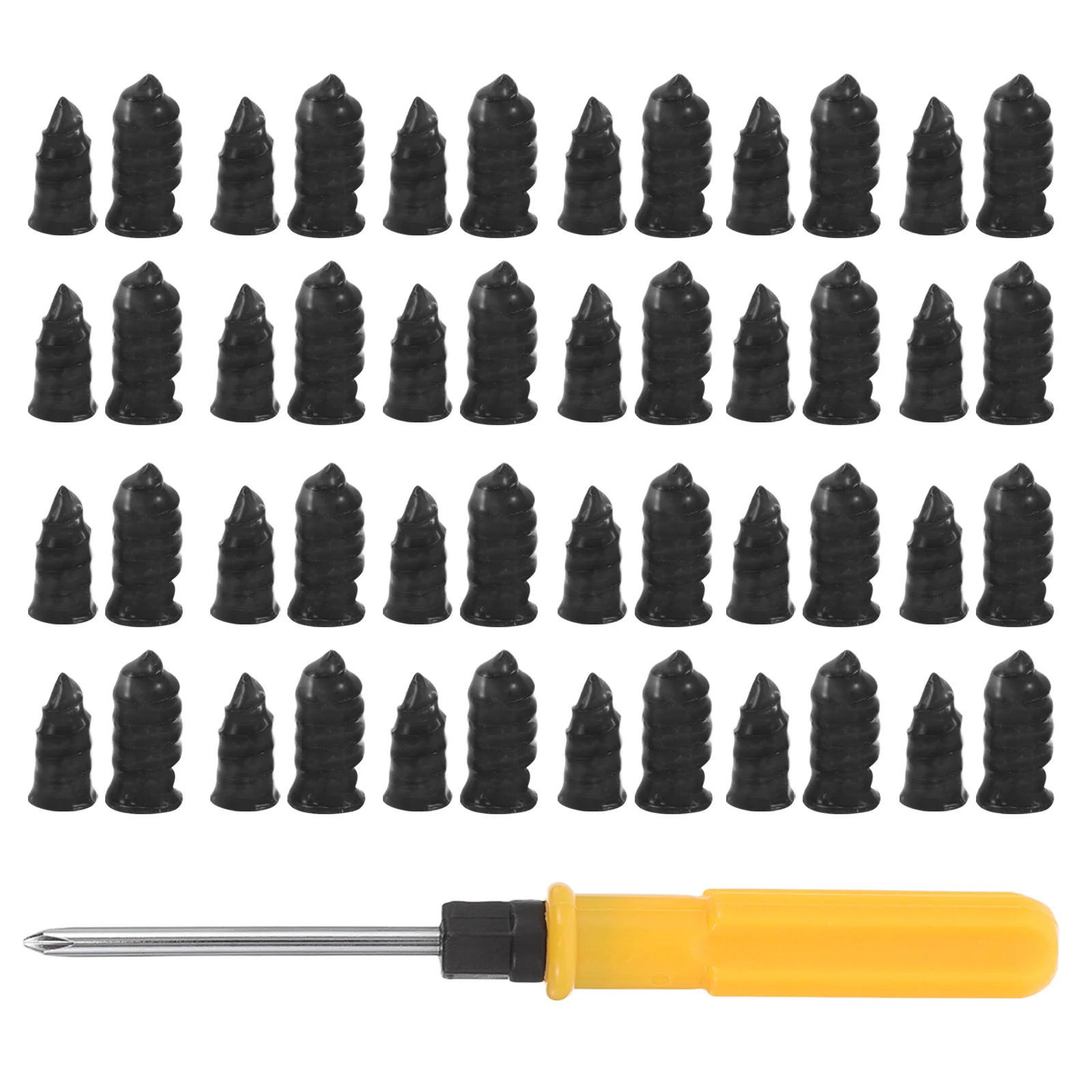 

1Set Tire Repair Kit Rubber Screw Plugs Car Motorcycle Electric Vehicle Emergency Roadside Tubeless Tire Plug Repair Tool