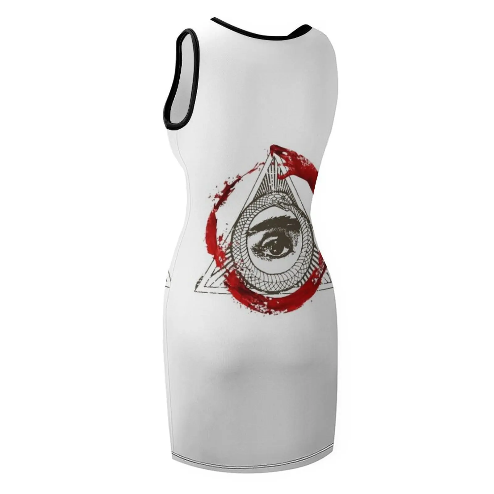 เสื้อยืดโรมาน'โอโรโบรอสจากเฮมล็อค กรูฟชุดเดรสแขนกุดชุดปาร์ตี้ผู้หญิงชุดเดรสผู้หญิงหรูหราสง่างาม