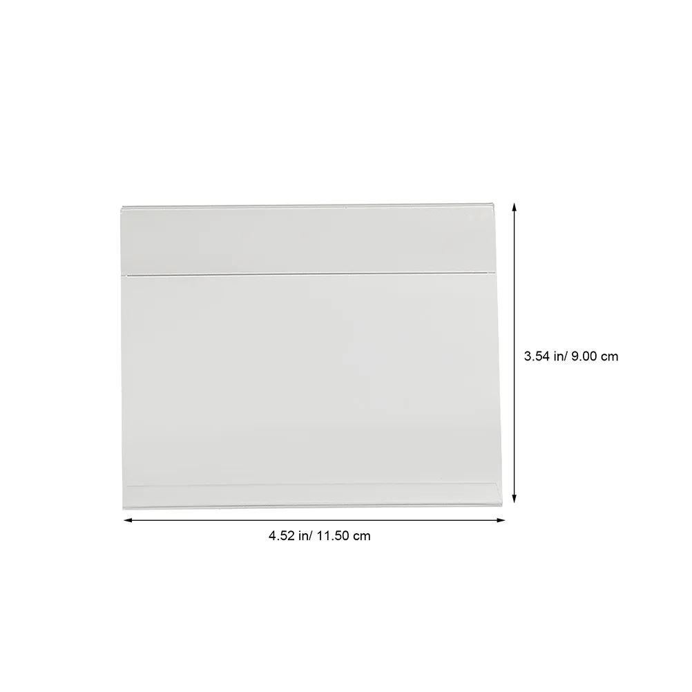 

3Pcs Acrylic Price Ticket Display Stands Simple Design Advertising Table Holders for Product Price Label Sign Display