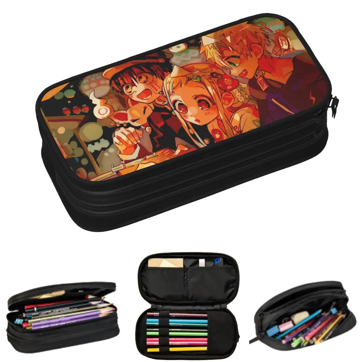 

Toilet Bound Hanako Kun Anime Pencil Cases for Student School Pen Box Pencil Bag Large Storage Pencil Pouch