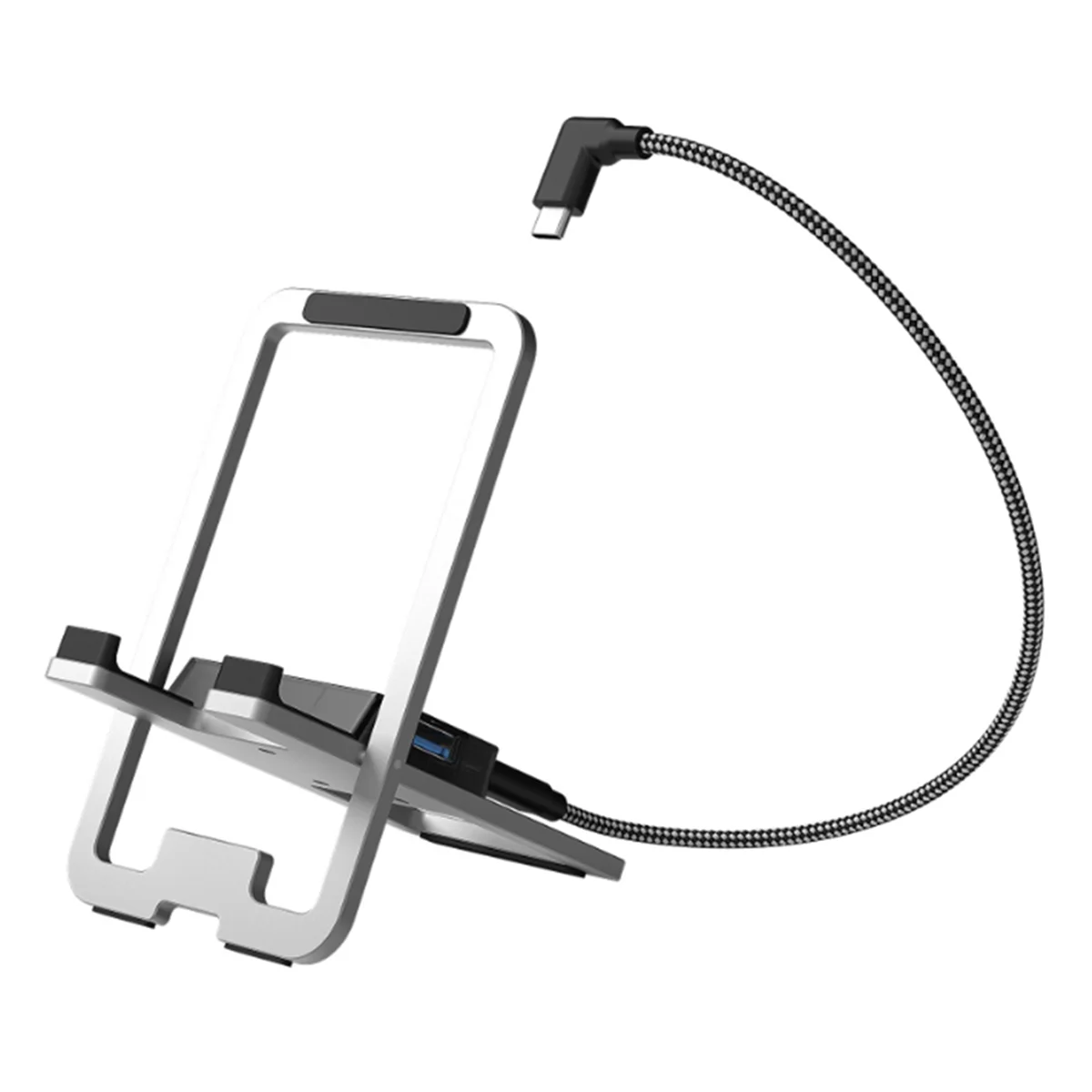 Док-станция USB C 5 в 1, складная металлическая зарядная подставка для Steam Deck/Switch/ROG Ally X/Legion Go B A002