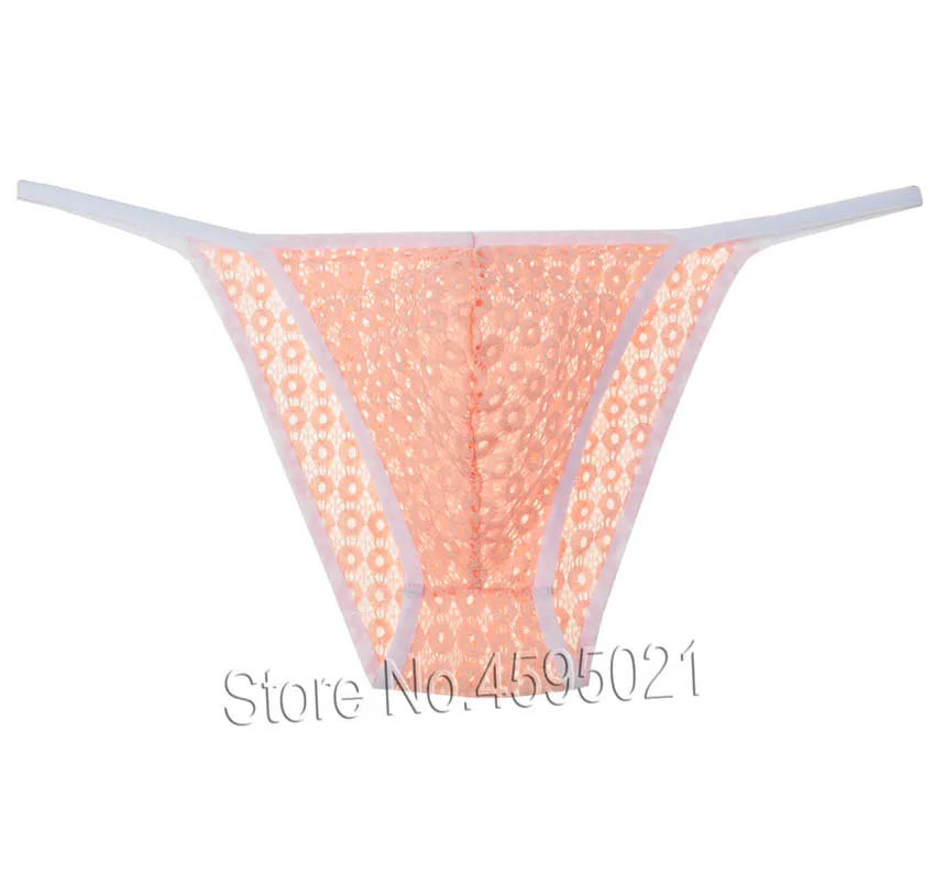 Hot Men See-through Lace Bikini Male Underwear Brazilian String Micro Briefs Pants Unisex Sissy Joki Sexy Panties