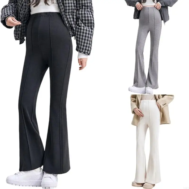 

Y88D термоизолированные брюки для беременных на флисовой подкладке, утягивающий дизайн, дышащий полиэстер, эластичный пояс для