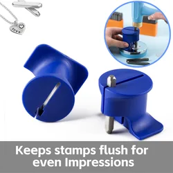 Metal Stamping Fixture Strike Jig Handguard DIY for Steel Bench Block Hand Stamping