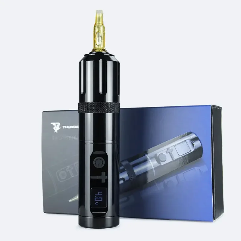 ATTO 2200MA بطارية ليثيوم قابلة للشحن ماكينة رسم الوشم التجميلي اللاسلكية الروتاري قلم الوشم اللاسلكي بندقية الوشم مع ضربة طويلة