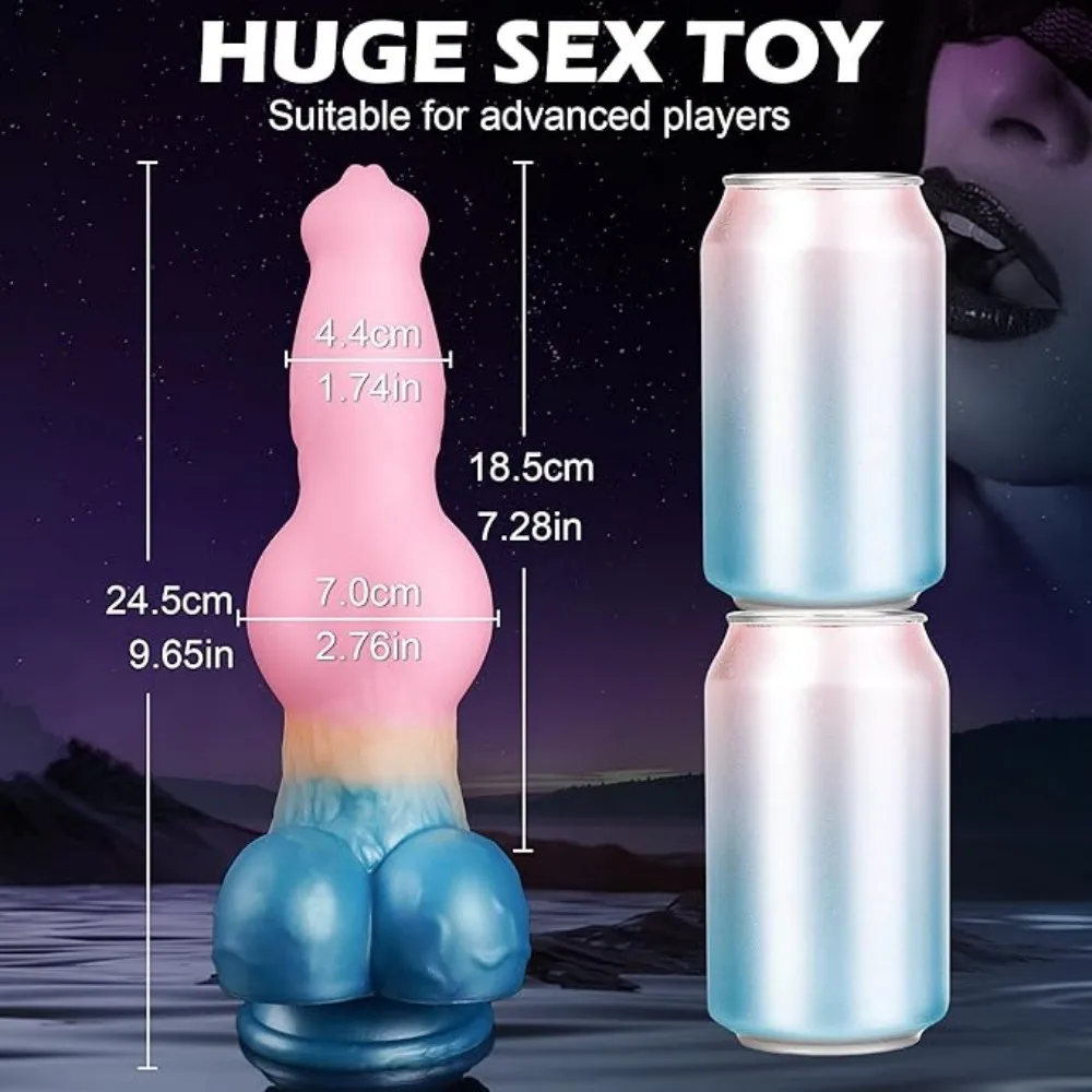 Silicone Animal Dog Dildo Realistic Thrust XS-XL Vaginal Anal Plug Adults Sex Toys For Women Men Masturbators Fake Penis Big