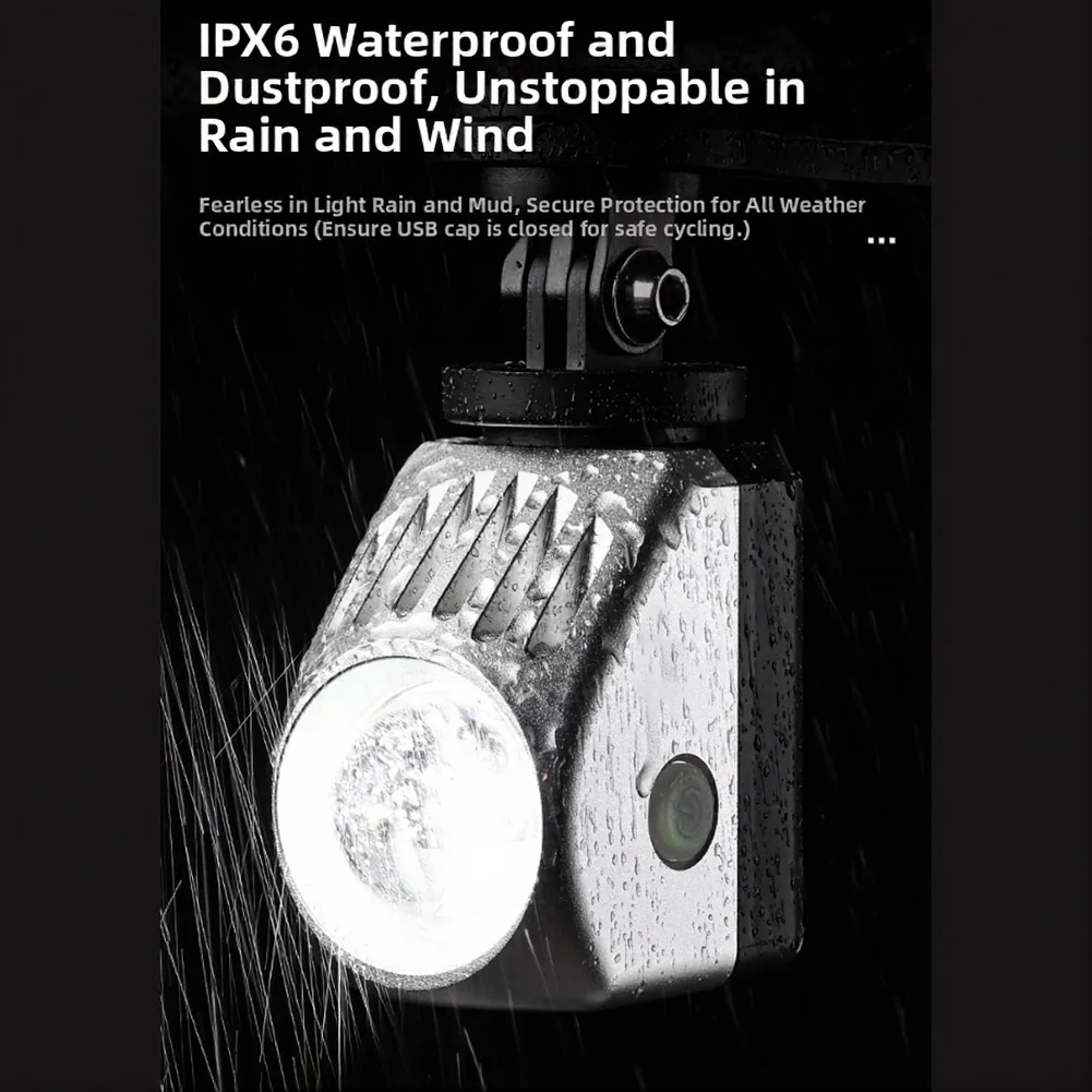 Road Cycling Headlight 1000LM 4 Modes IPX6 Waterproof Wireless Remote Control USB Rechargeable for Commuting and Trail Riding