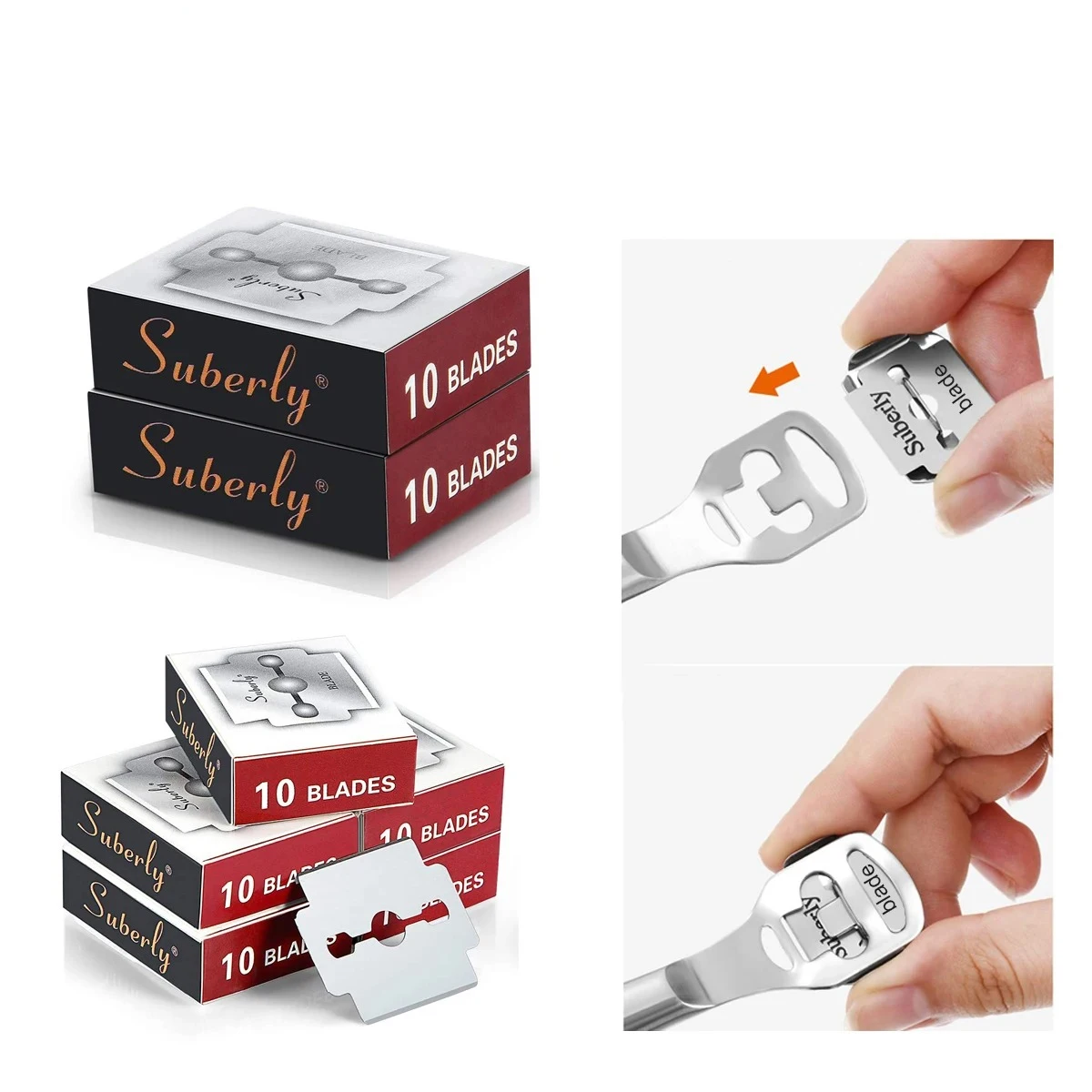 Hochwertige Klingen aus Silber-Kohlenstoffstahl, Ersatzklingen für Hand- und Fußfeilen, Hornhautentfernung, Fußpflege, Pediküre-Werkzeug