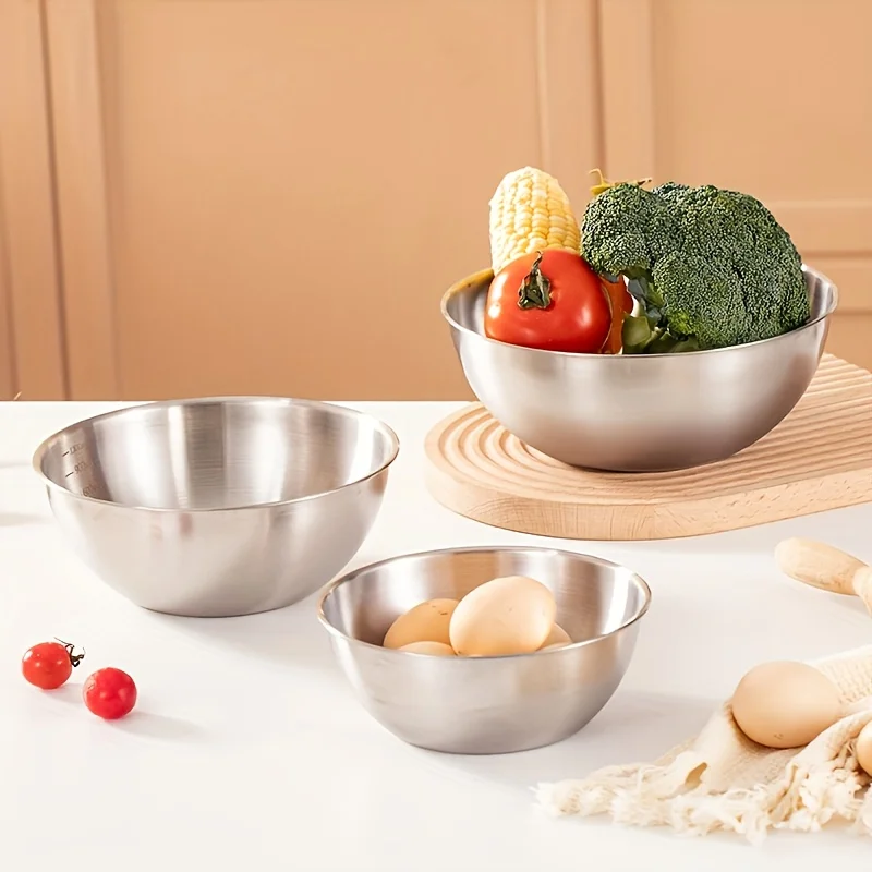 3-Piece Stainless Steel Mixing Bowls 5