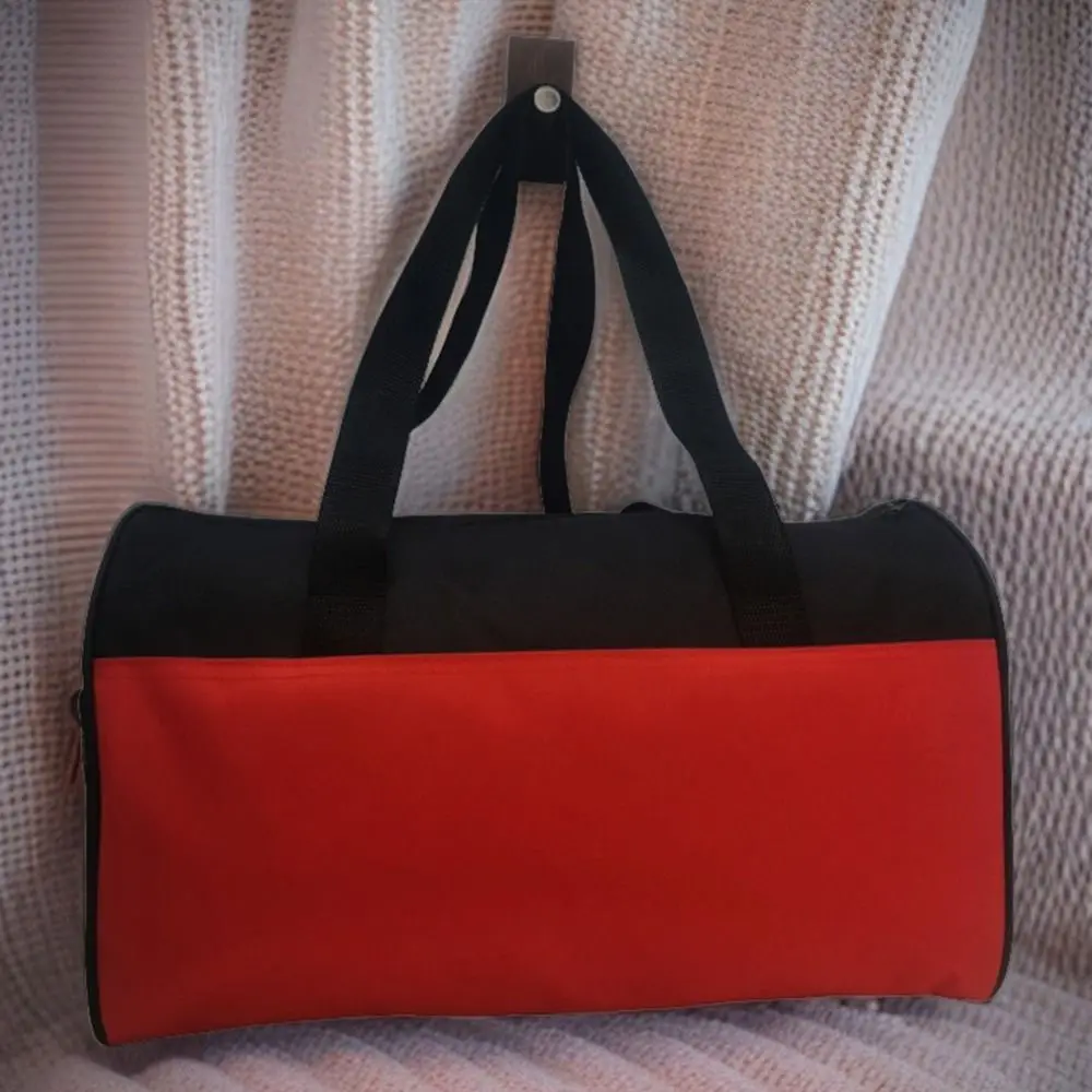 High Quality Large Capacity Hand-held Travel Bag Waterproof Black Travel Bag With Big Net Bag Outdoor Gym Yoga