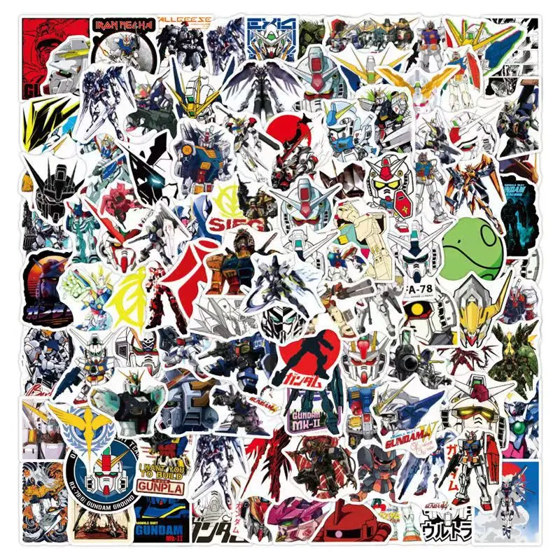 Cartoon Anime Mecha Robot Graffiti Stickers DIY Notebook Skateboard Phone Case Decals Stickers Waterproof Stickers Kids Toy