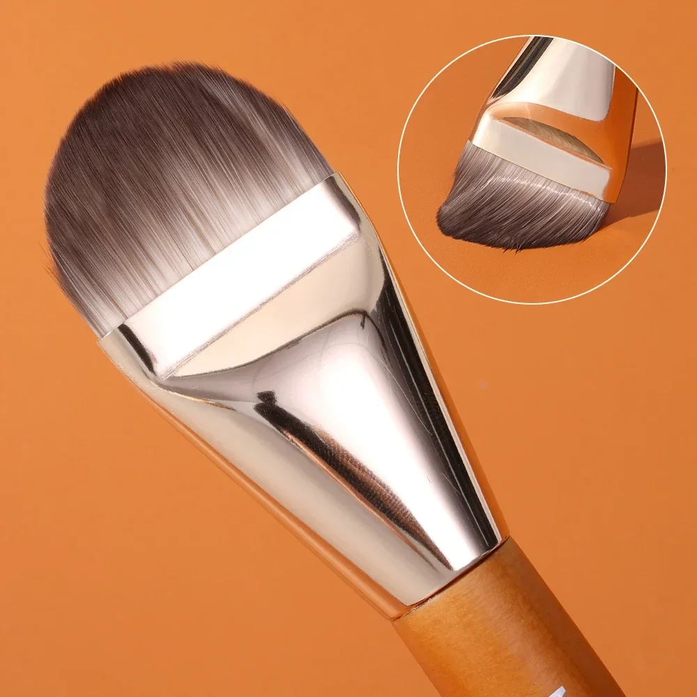 Makeup Brush Tongue Concealer Brushes Face Mask Brushes Portable Professional Foundation Brush Large Cosmetics Soft Base Make Up