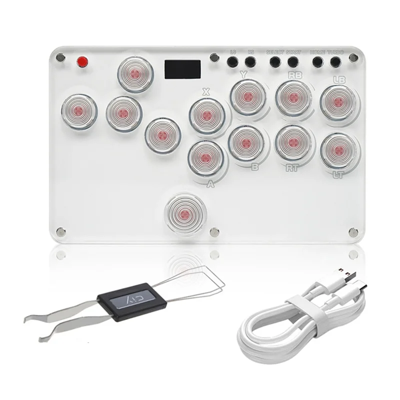 

Hitbox Fighting Stick Arcade Keyboard Controller Handle Arcade Joystick Fighting Rocker For PS5/PS4/ Switch PC-A32R