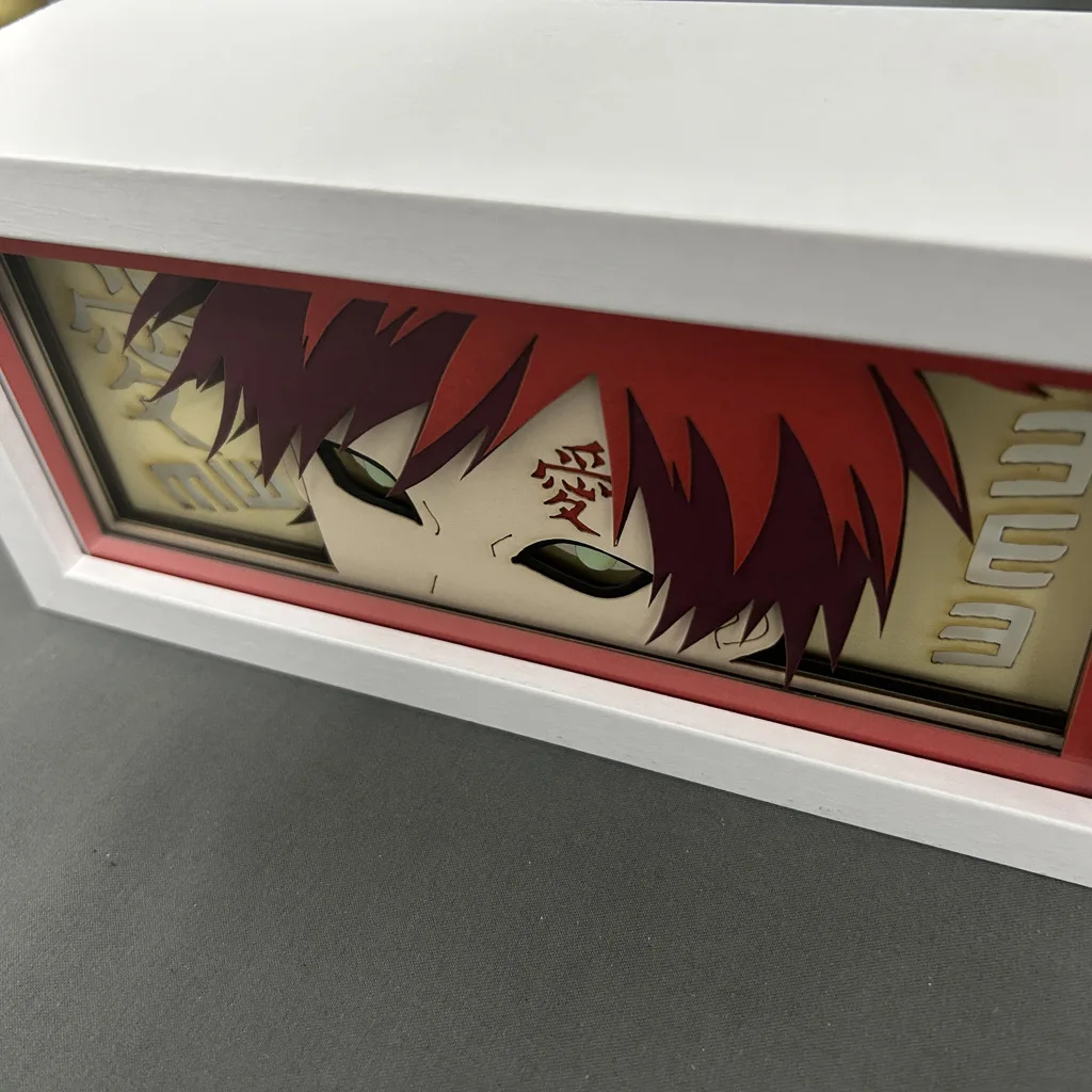 Anime 3D Shadow Lamp Manga Night Light Laser Carving Paper Lamp Light Box Table Lamp Room Decoration Perfect for Party and Gift