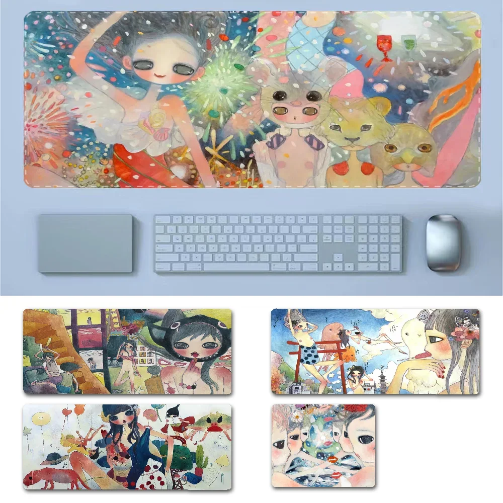 Amine Aya Takano Mousepad New Rubber Mouse Durable Desktop Mousepad Size for Game Keyboard Pad for Gamer