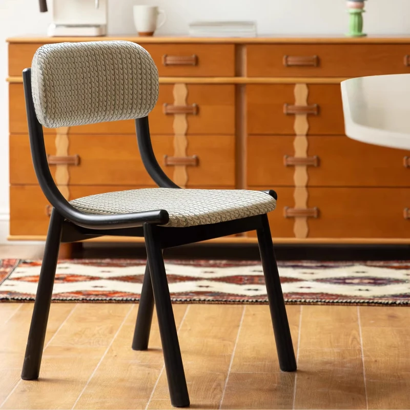 

Дизайнерские стулья для кафе в скандинавском и французском стиле, обитые тканью, из массива дерева, с высококачественной спинкой, мебель для кафе Sedie Caffè ZY40KFY