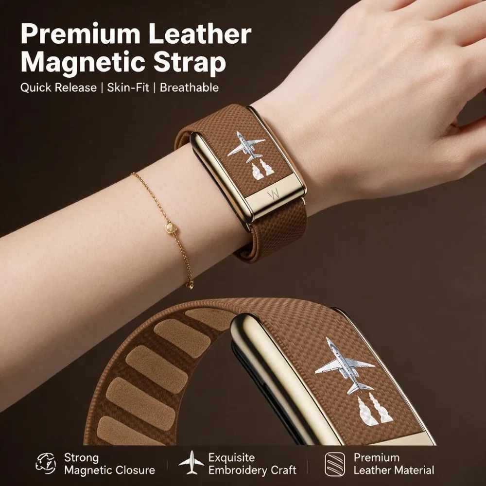 For WHOOP 5.0 Nylon Woven Band Elastic Stretch Sport Replacement Strap Metal Frame Wristband Running Fitness Workout Men Women