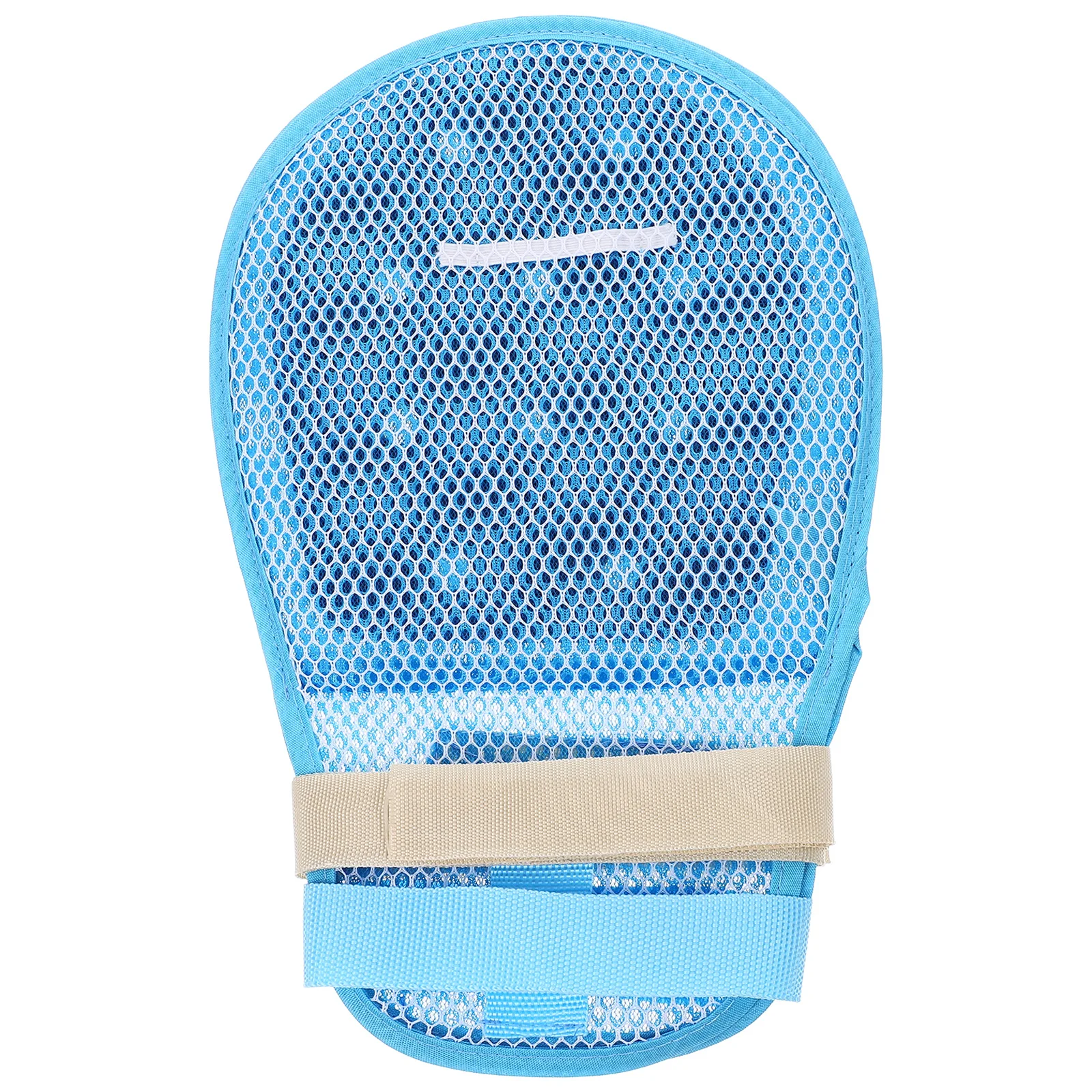 

Safety Restraint Gloves Blue Breathable Medical Anti Scratch Mittens Adjustable Hand Control Gloves for Adults Prevent