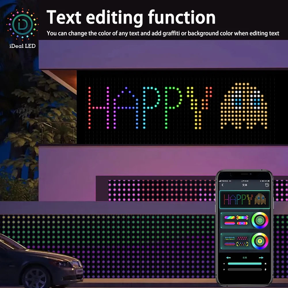 400LEDs Smart LED Curtain Light App AI Control RGB Dimming DIY Patterns with Music Rhythm Bedroom Window Decor String Lights