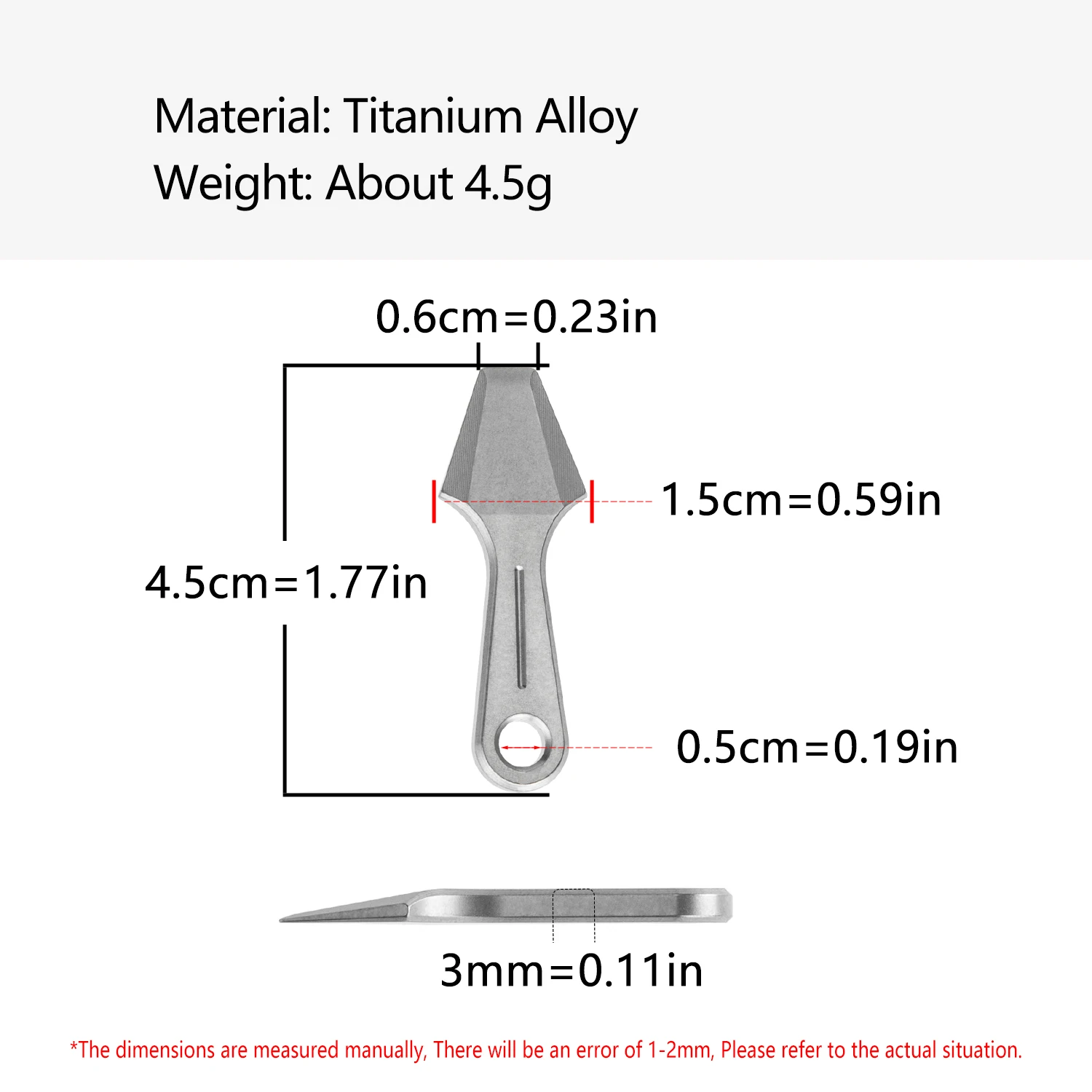 Titanium Alloy Super Light Pendant Multifunctional Outdoor EDC Small Tool Unpacking Bottle Opener With Chain