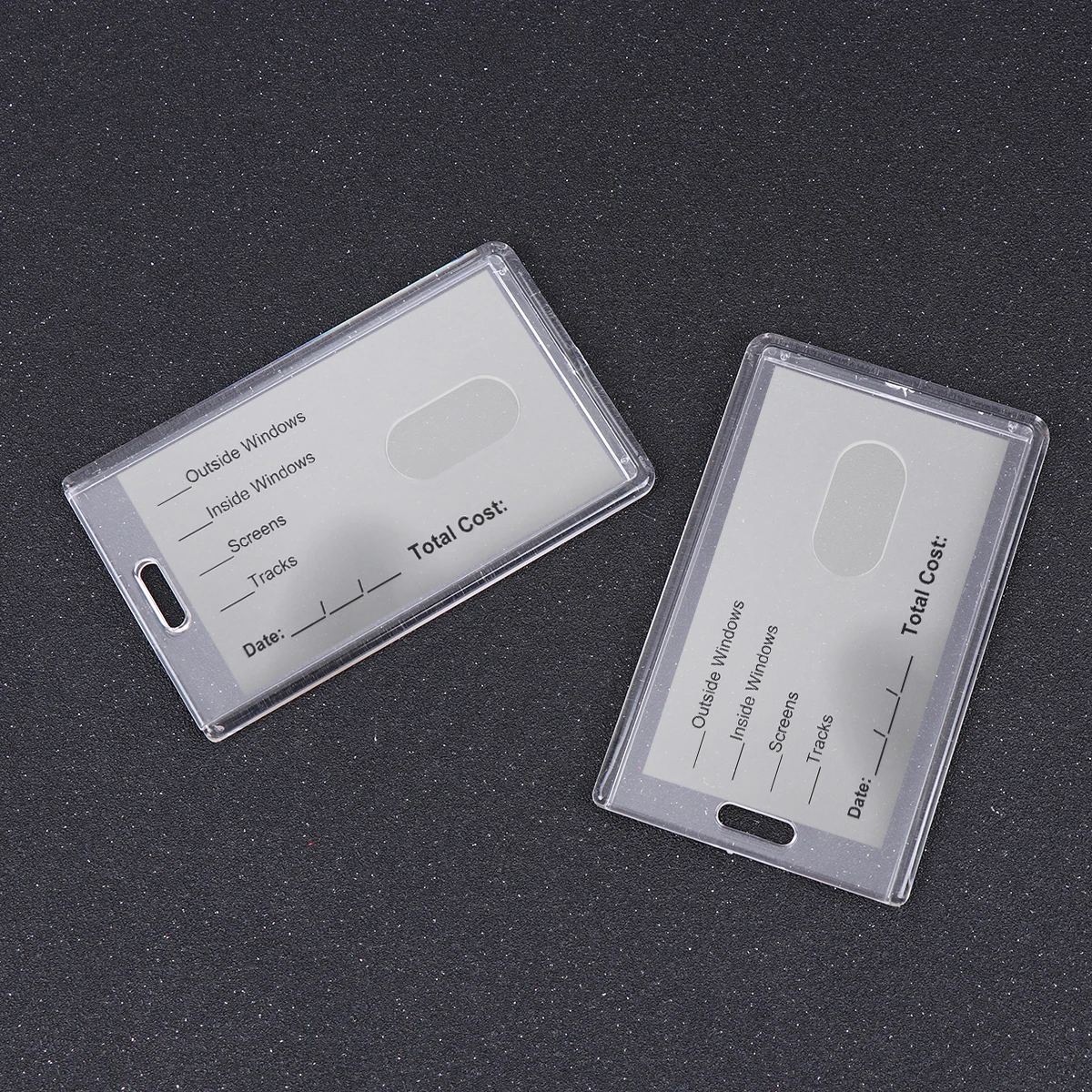 

6pcs For Card Acrylic Credit Dustproof Secure Portable Name Tag Business Badge Id Badge Holder Id Holder Case