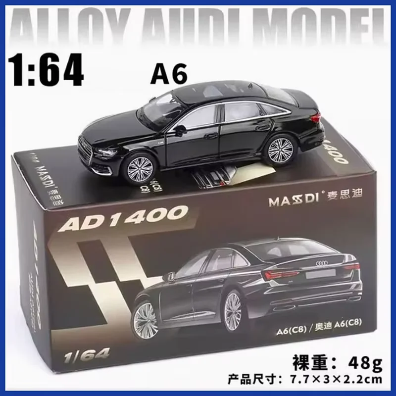 

MASSDI Diecast 1/64 Scale A6(C8) AD1400 Alloy Simulation Car Model Static Decoration Collectibles Gift Toys