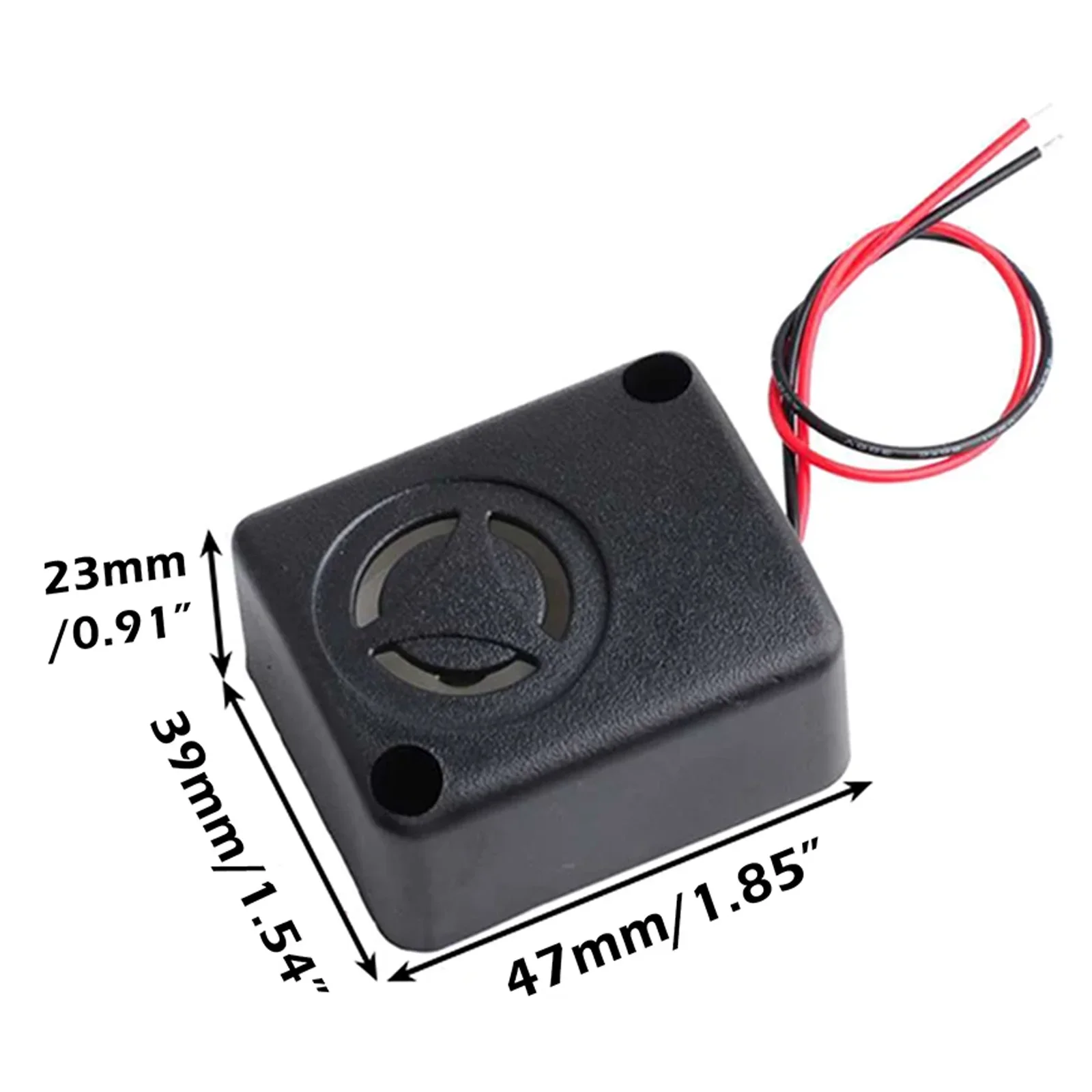 Buzzer 12V DC Black Mini Piezo Siren 110dB Security Safe Anti-Theft Alarm High Decibel Car Micro Buzzer