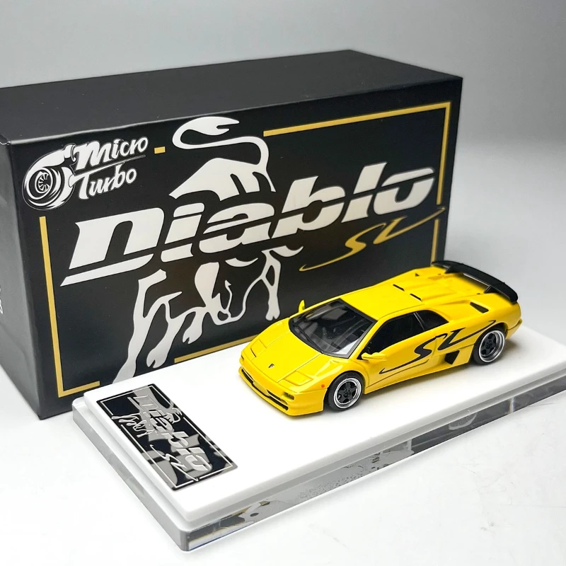 Modelo de coche de simulación a microescala 1:64 Diablo SV Super Large Pineapple Evil Demon Alloy Final, juguete personalizado.
