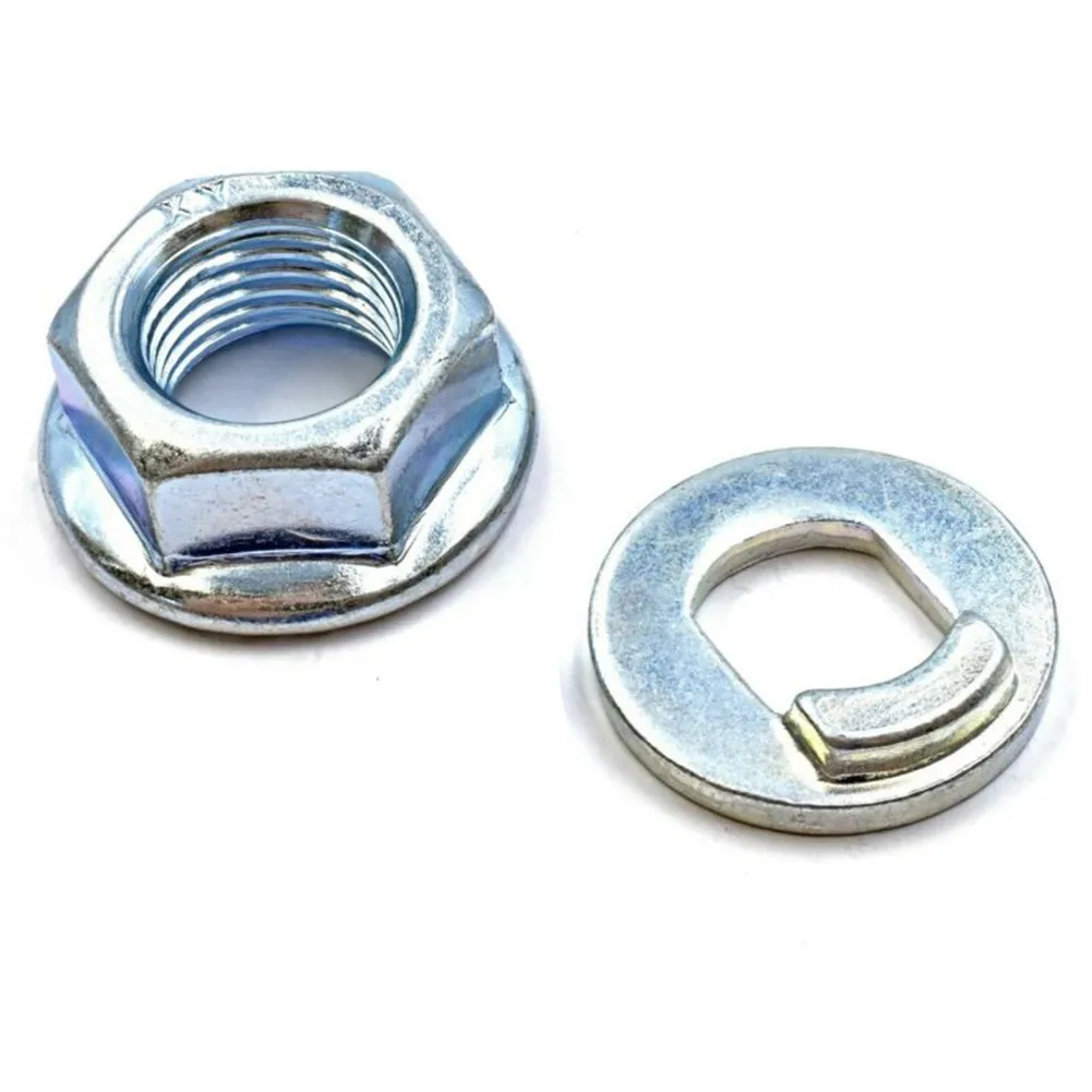 2 * Front Motor Wheel Nut Bolt Screw Silver For Xiaomi 1S Pro2 Electric Scooter Steel Silver Nuts Washers Hoverboard Parts