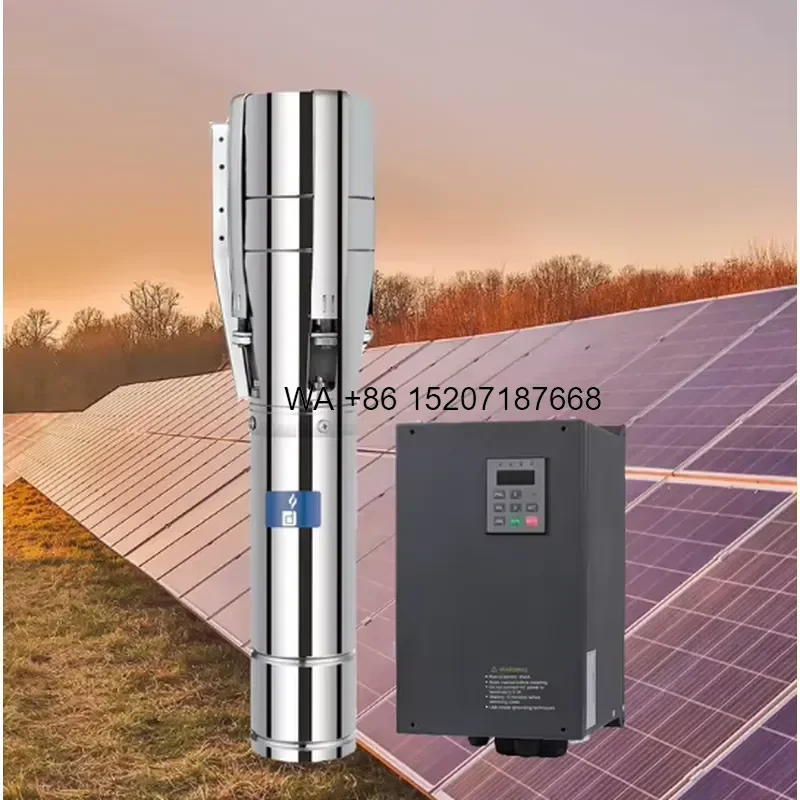 Wmwmnu Solar Water Pump with Controller for Garden Irrigation Pool Fountain Submersible DC Brushless Motor Kit with Smart
