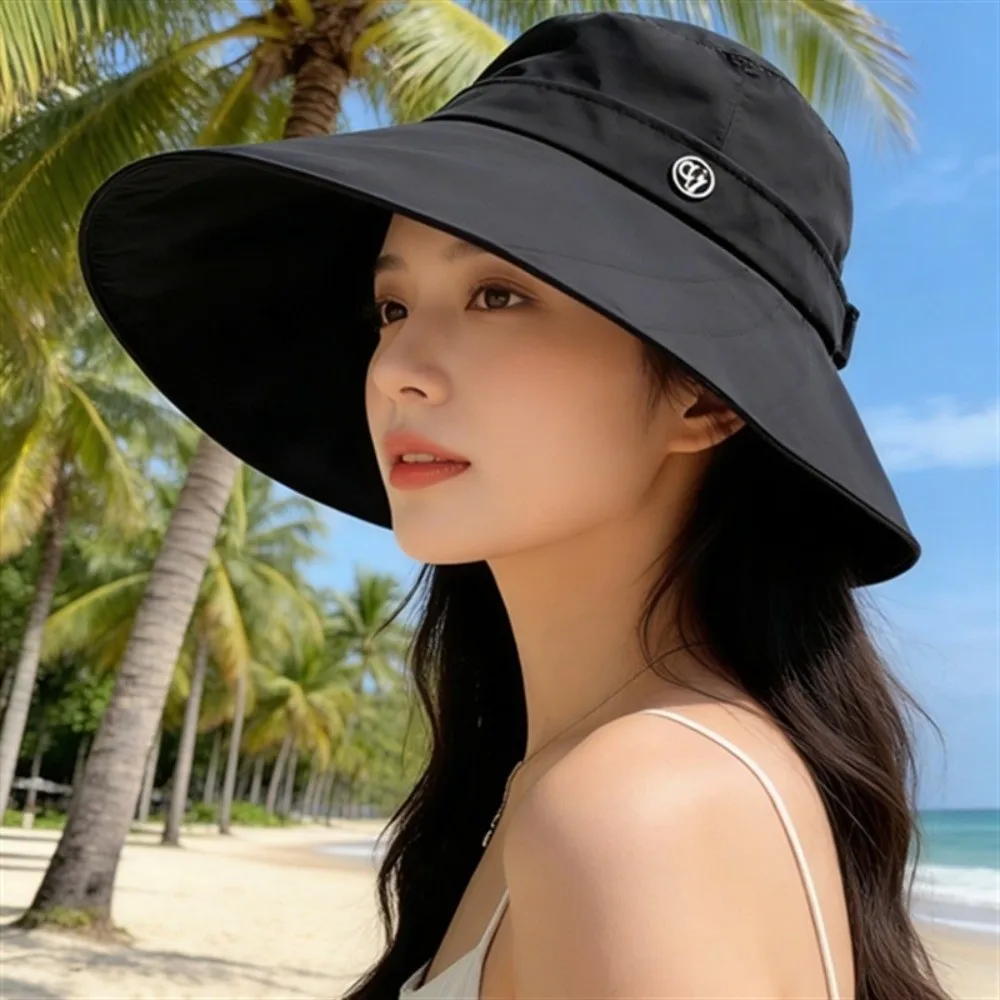 

New Anti-UV Fisherman Hat Foldable 50+UPF Protection Sun Hat Wide Brim Visor Cap Summer