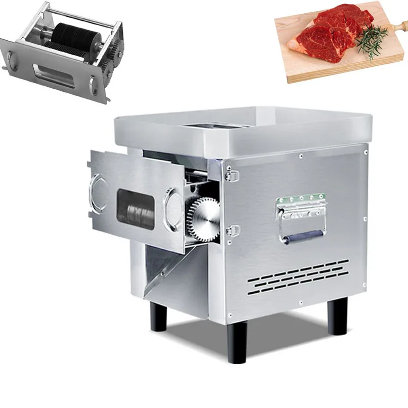 Home Electric Commercial Meat dicing Vegetables Cutter Machine High-end Meat Slicer Fresh Meat Strip Cutter Dicing machine