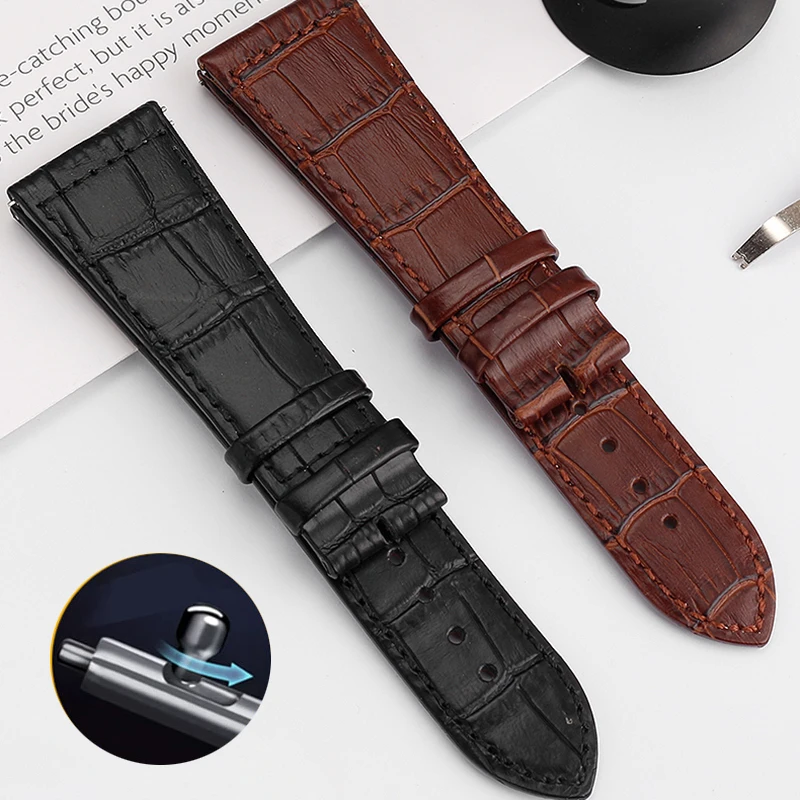 Cowhide watch belt for Frank Muller series cowhide wristband accessories for men and women\'s 20 22mm 26mm 30mm strap