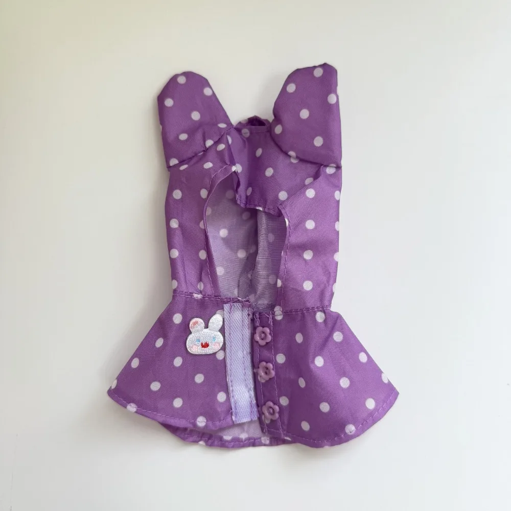 

Одежда для labubu v1/v2/v3, летняя кукольная одежда, плащ с кроличьими ушками для Labubu, наряд «сделай сам», одежда Labubu, подарок