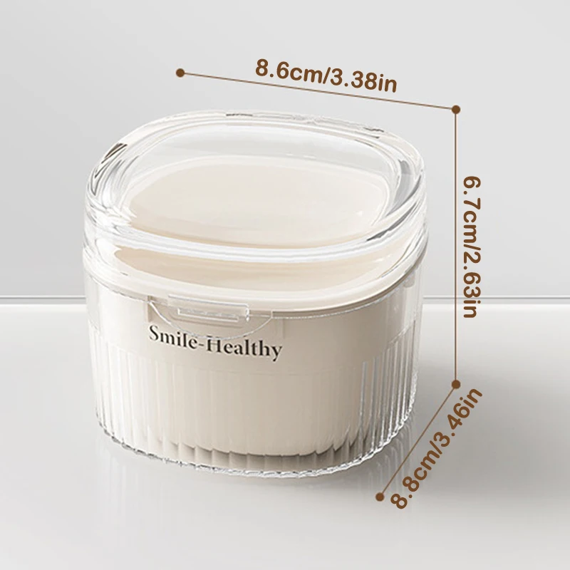 Портативный успокаивающий невидимые зубы, чистка зубных протезов, ортодонтический фиксатор, брекеты, коробка для хранения, поясной чехол