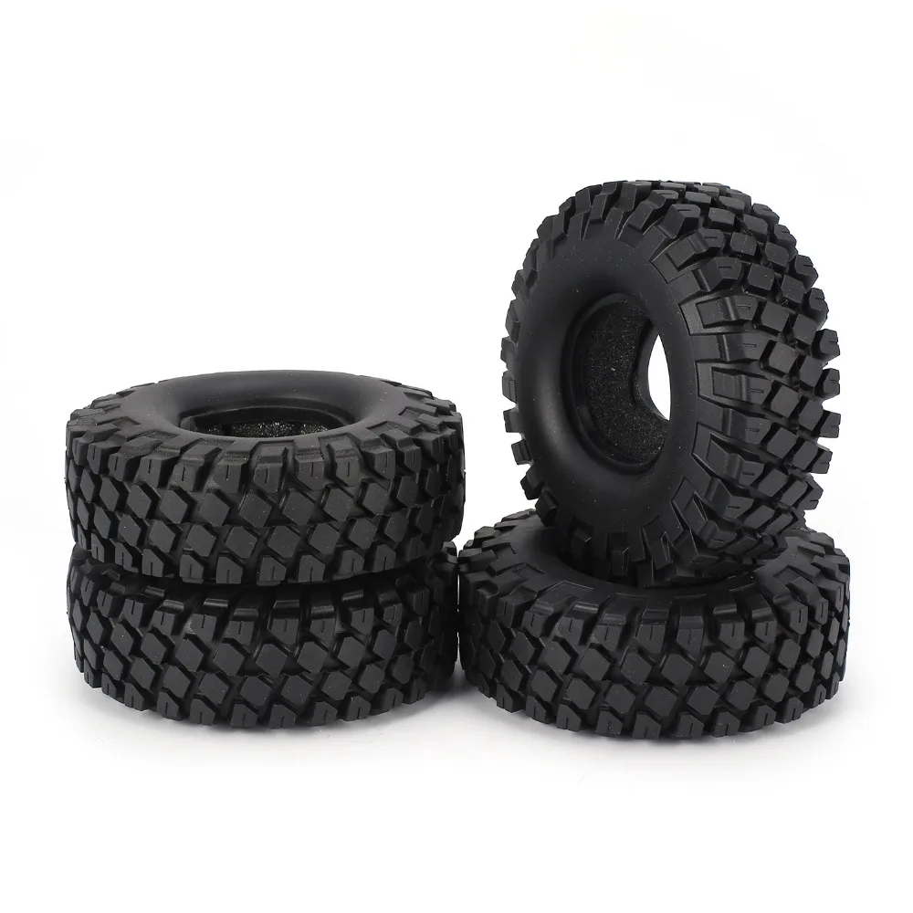 4PCS 1.9 Inch 115mm Rubber Tires Wheel Tyre for 1/10 Off-Road RC Crawler Car Model Traxxas TRX-4 SCX10 RC4D90 Toy Accessories