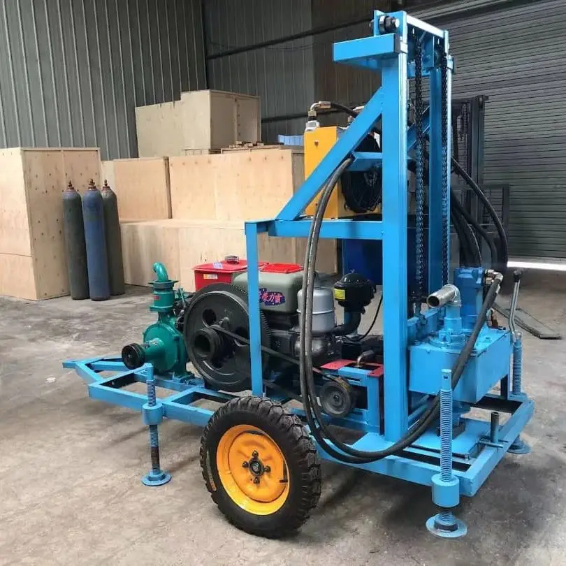 جهاز حفر آبار المياه بالديزل الصغير من Yugong آلة حفر آبار المياه العميقة ذات العيار الكبير
